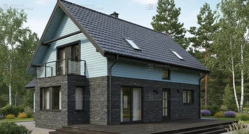 Проект Двухэтажный дом 15 на 9, 152 м2