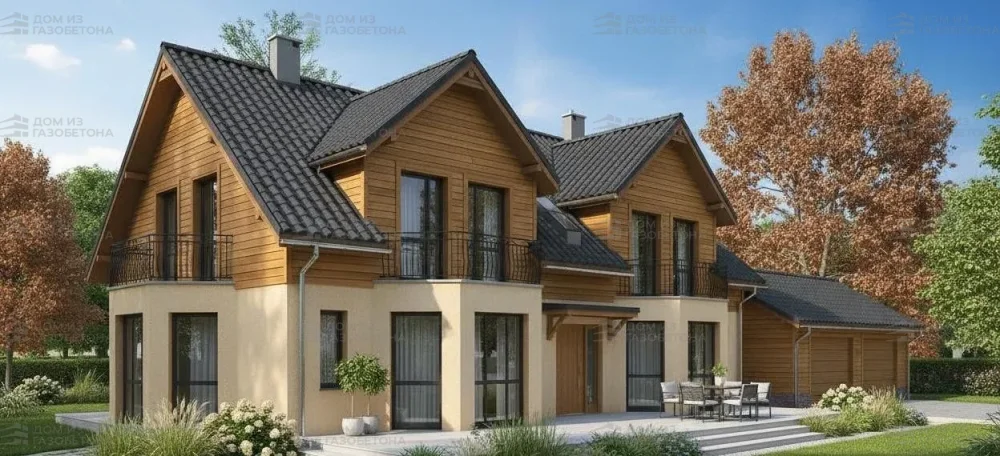 Проект Двухэтажный дом 6 на 6, 134 м2