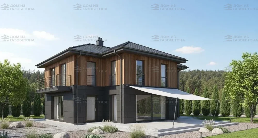 Проект Двухэтажный дом 16 на 18, 304 м2