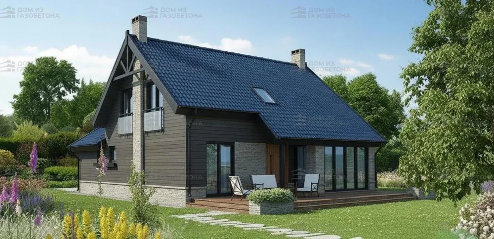 Проект Двухэтажный дом 11 на 14, 142 м2