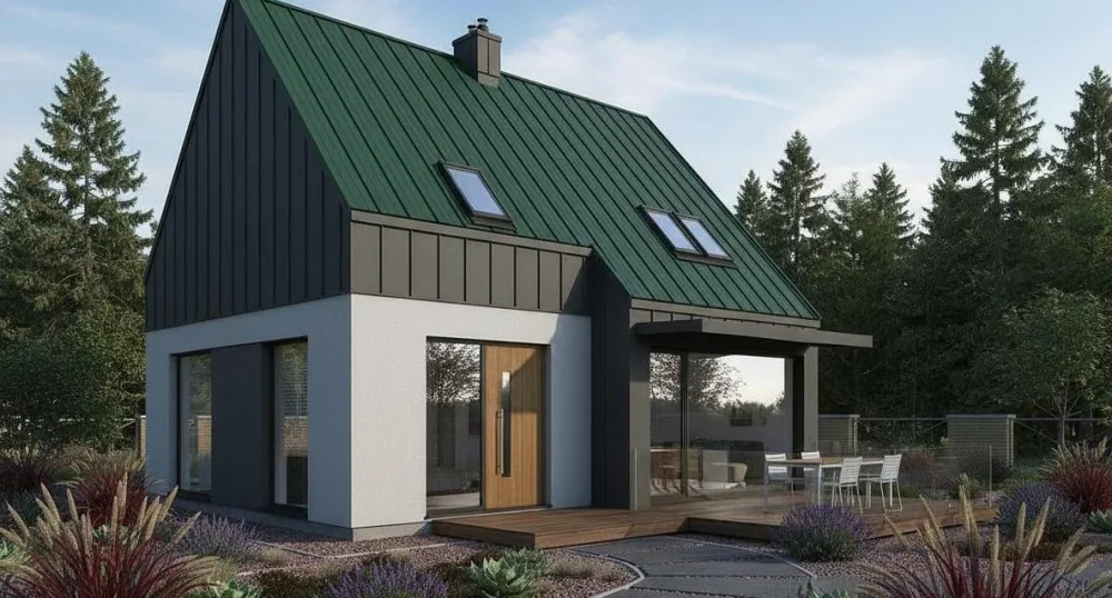 Проект Двухэтажный дом 11 на 11, 114 м2