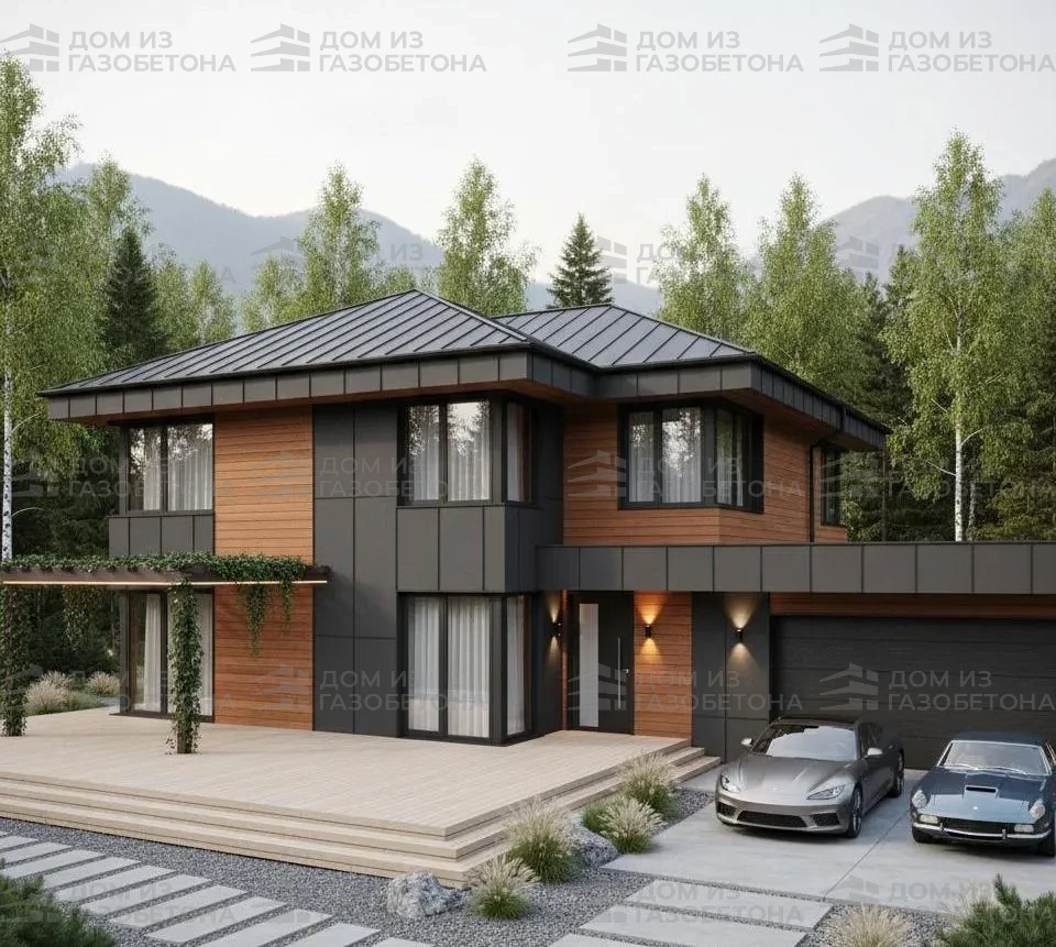 Проект Одноэтажный дом 15 на 18, 158 м2