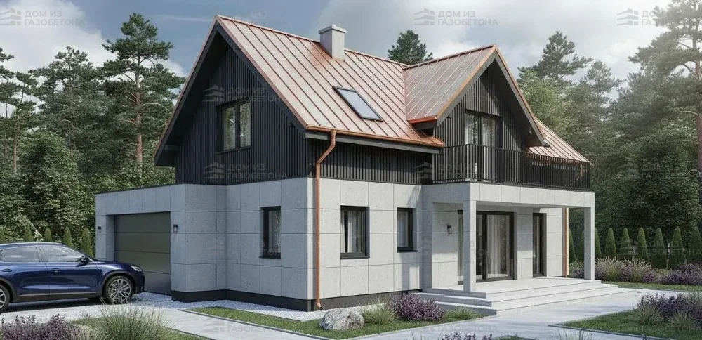 Проект Двухэтажный дом 18 на 11, 212 м2