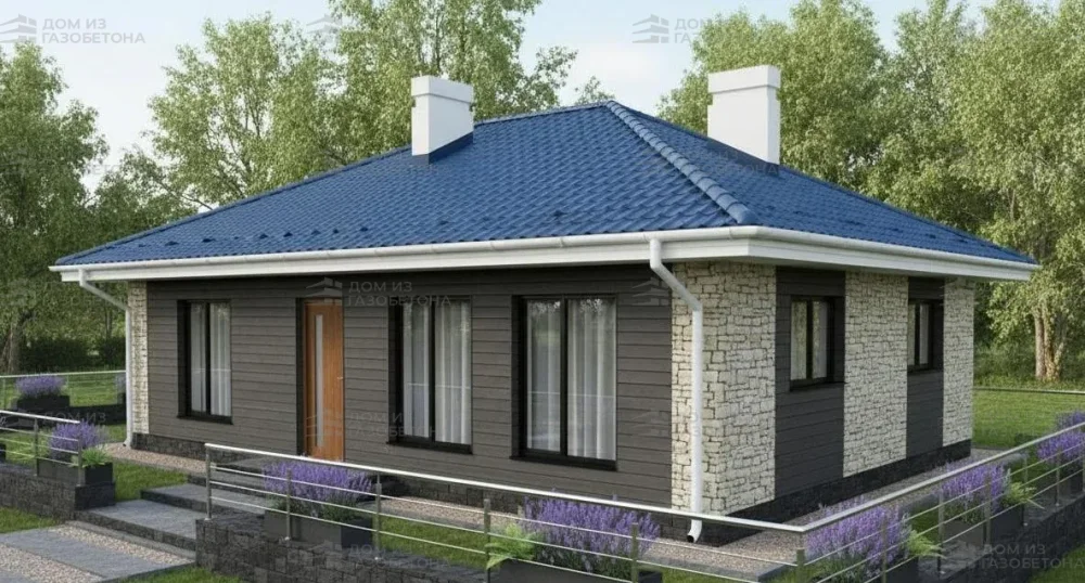 Проект Одноэтажный дом 12 на 9, 85 м2