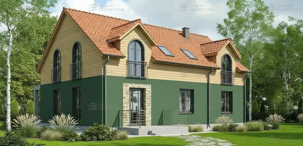 Проект Двухэтажный дом 17 на 13, 130 м2