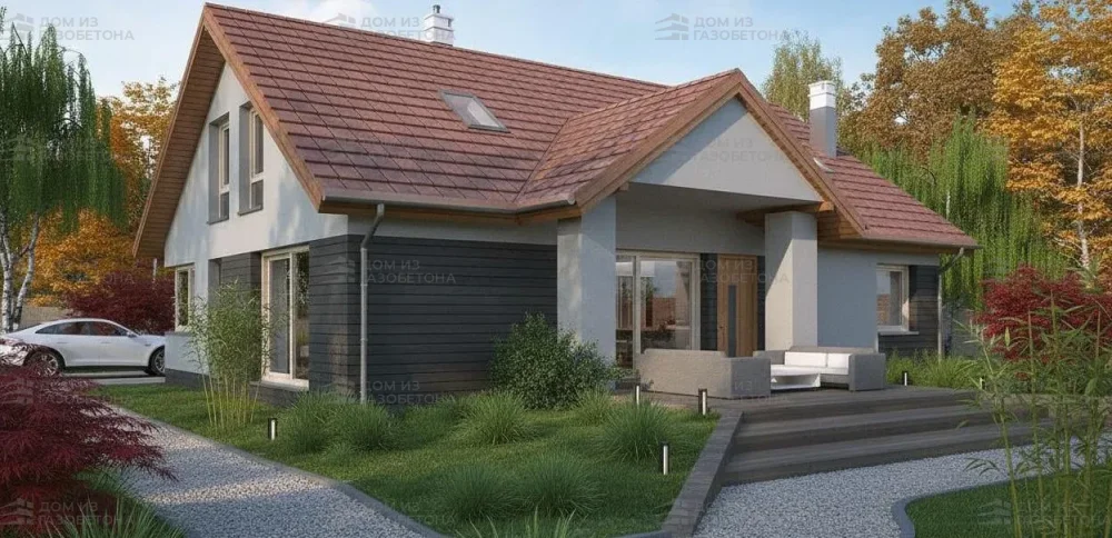 Проект Двухэтажный дом 15 на 12, 198 м2