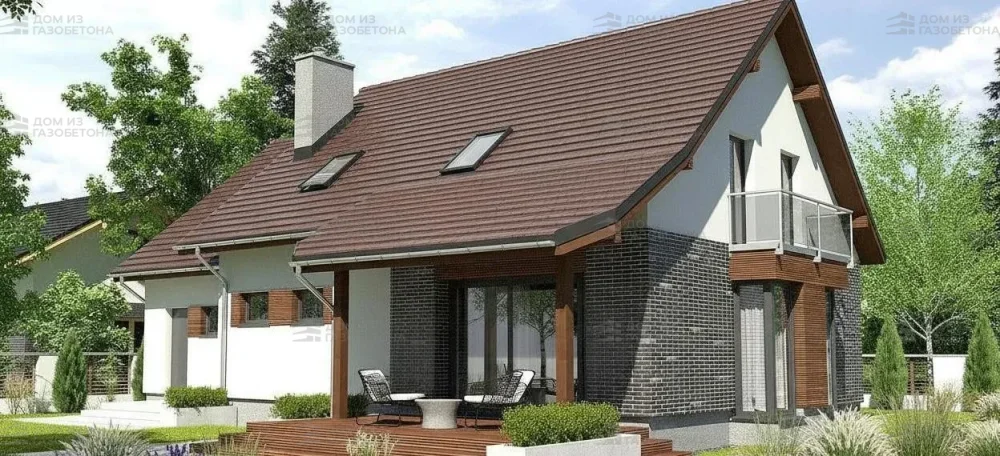 Проект Двухэтажный дом 16 на 10, 186 м2