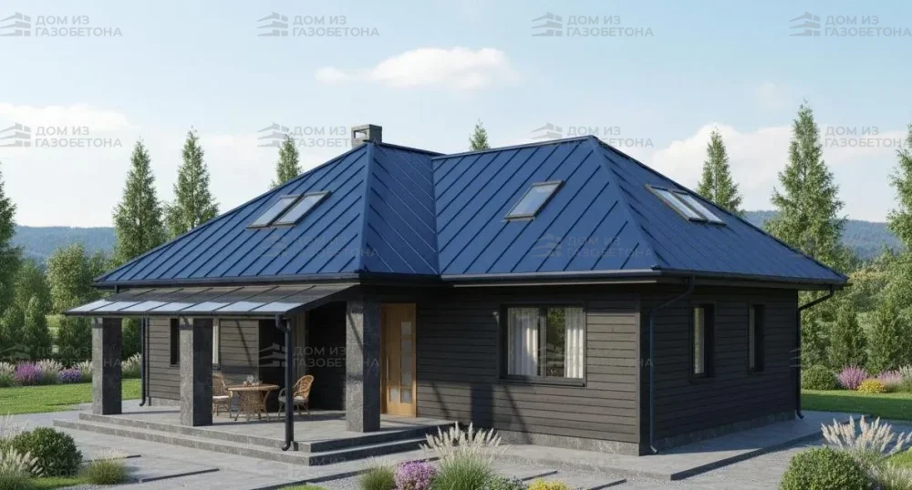 Проект Двухэтажный дом 15 на 14, 156 м2