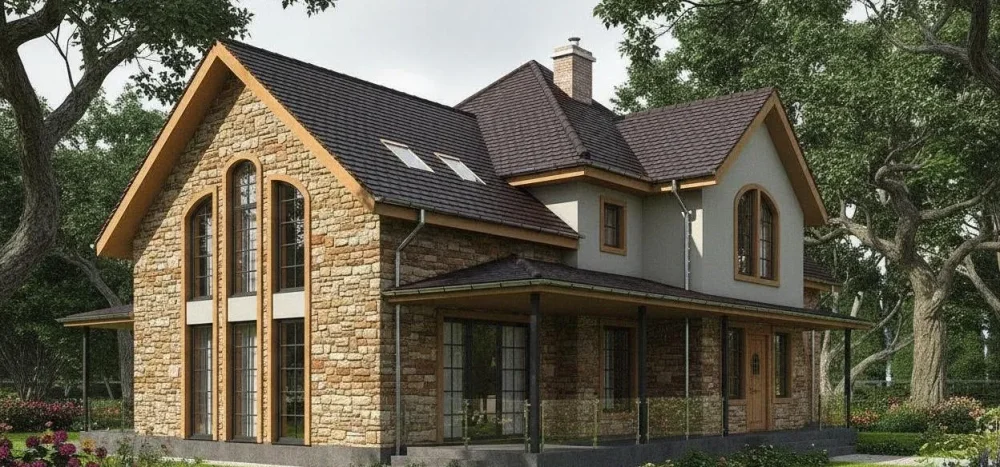 Проект Двухэтажный дом 20 на 13, 277 м2