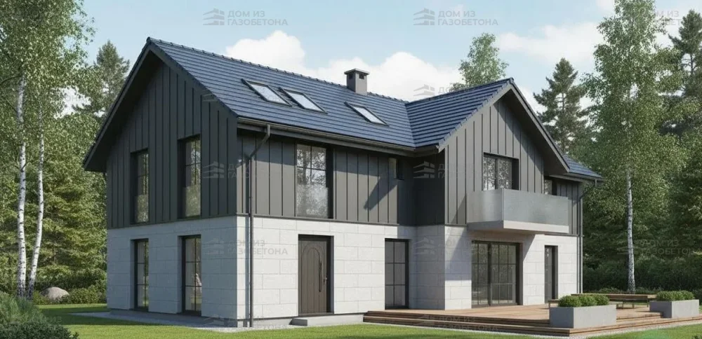 Проект Двухэтажный дом 17 на 13, 189 м2