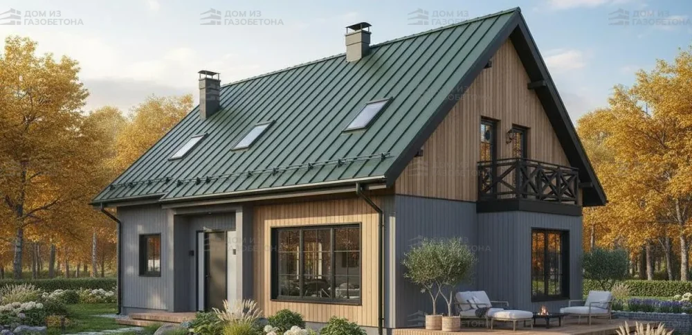 Проект Двухэтажный дом 16 на 10, 177 м2