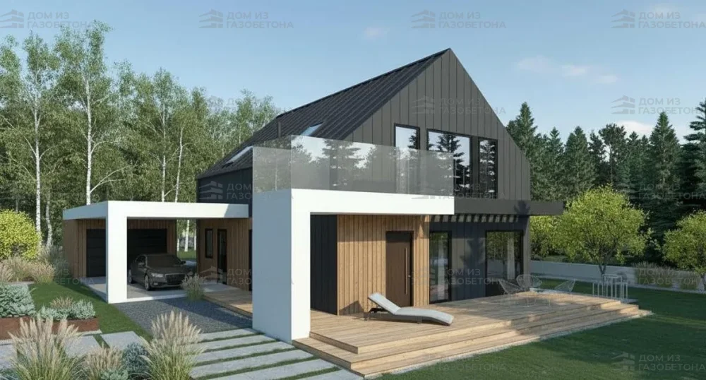 Проект Двухэтажный дом 10 на 11, 136 м2