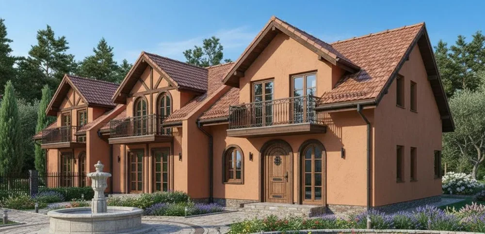 Проект Двухэтажный дом 1 на 13, 141 м2