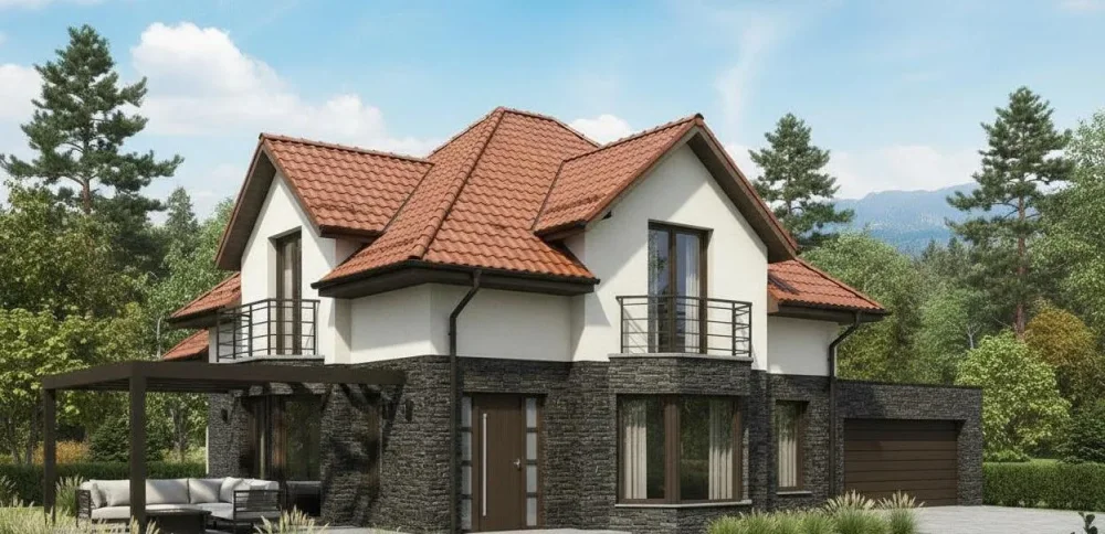 Проект Двухэтажный дом 15 на 13, 211 м2