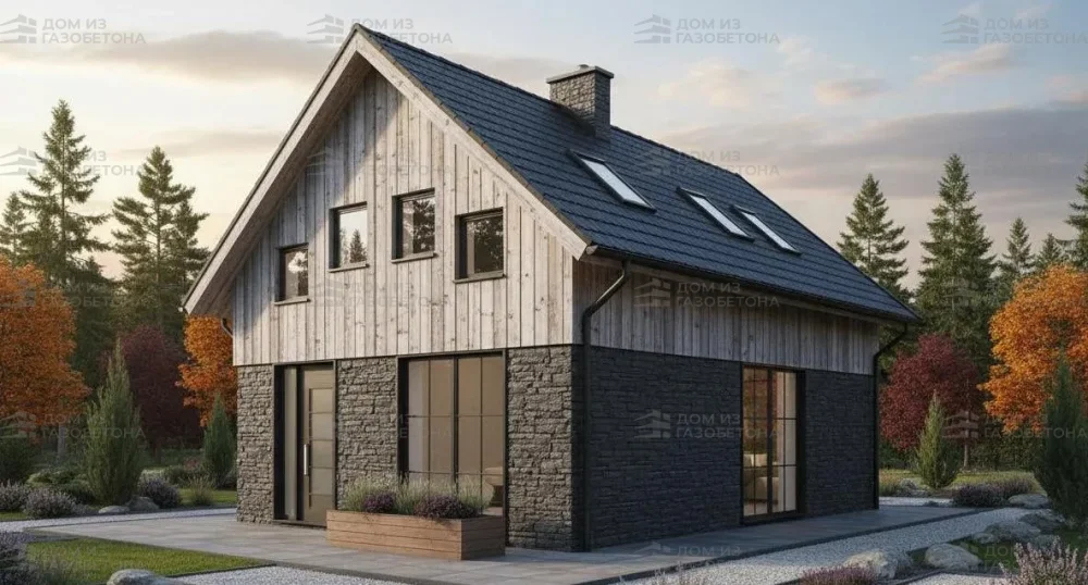 Проект Двухэтажный дом 7 на 13, 101 м2